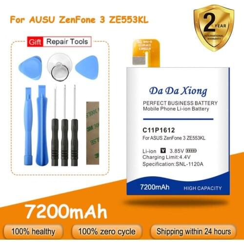 Free Shipping 6900mAh C11P1612 Battery For ASUS Zenfone 4 Max Pro Plus ZC554KL X00ID Zenfone 3 Zoom Z01HDA ZE553KL + Free Tools