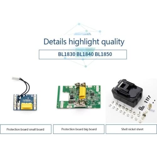 BL1890 High Quality Li-ion Battery Case Charging Protection Circuit Board Shell Box BL1860 Battery Accessories