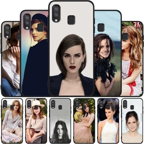 Emma Watson black soft phone Case For Samsung A10 20 30 40 50 30S 50S 60 70 M10 M30S M40 A31 51 71 A20E A10E A21S