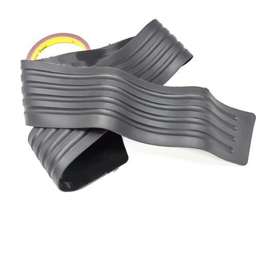 Black Rubber Car Rear Bumper Protector Trunk Sill Plate Guard Scratch Guard Pad