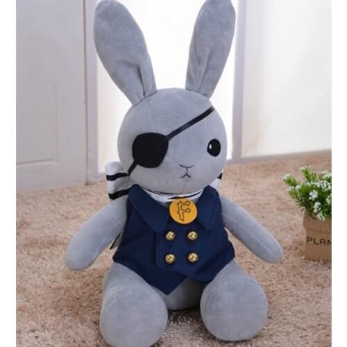 Black Butler Ichiban Kuji Last Cosplay Pirate Rabbit Soft Toy Anime Stuffed & Plush Cartoon Doll