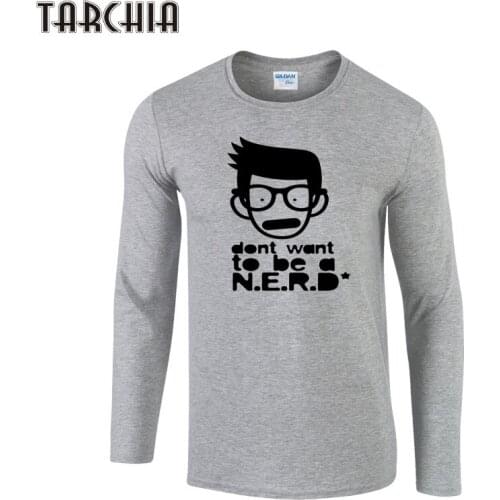 TARCHIA Men T-Shirt 2021 MenS Fashion Boy Printing T Shirt Long Sleeve T Shirt Men Leisure Slim Men T-Shirt Tees&Tops Homme