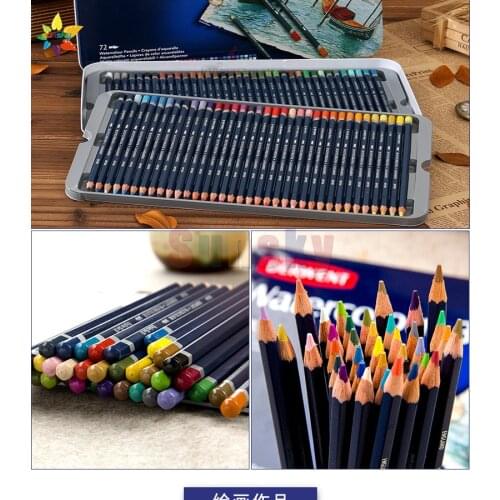 UK Derwent Colored Pencils, WaterColour, Water Color Pencils, Drawing, Art, Metal Tin, 12 72 36 48 24 Count (32883),Multicolor