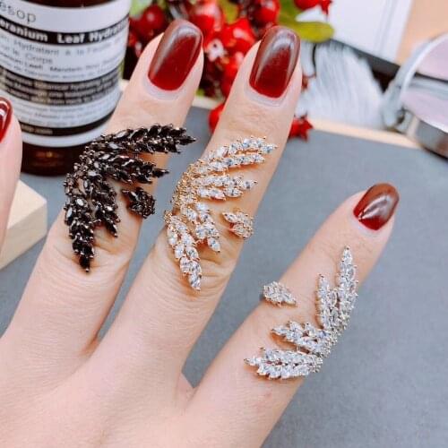 Trendy Womens Jewelry Hand Made Cubic zirconia round stone Ring White Gold-color Rings With Shining For Girl Gift J1699