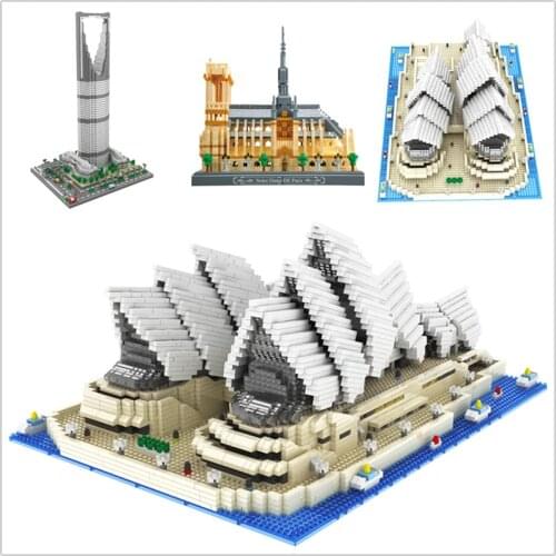 Sydney Opera House Building Model LZ Series World Architecture Block Puzzle Educational Casual Kid Toys Collection
