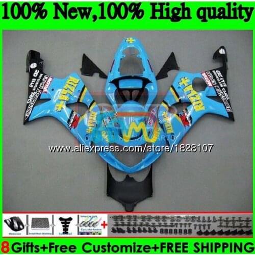 Body For SUZUKI GSXR 1000 GSX-R1000 GSXR1000 00 01 02 40BS.29 1000CC GSXR-1000 K2 GSX RIZLA cyan R1000 2000 2001 2002 Fairing