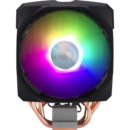 CoolerMaster T610P 6 heat pipe CPU cooler, fan dual 12cm ARGB fan with controller, suitable for Intel 115x 2011 2066 AMD AM4 AM3