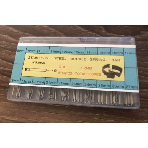 1.2mm Thick Stainless Steel Watch Band Friction Pin Assortment For Tri Fold Safety Clasps With Heads