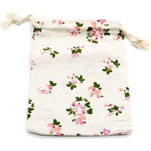 Wholesale 50pcs/lot Colorful Cotton Bags 14x16cm Wedding Favors Drawstring Gift Bag Cosmetics Jewelry Packaging Bags Pouches