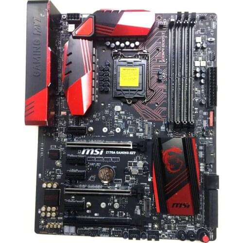 Original motherboard MSI Z170A GAMING M7 LGA 1151 DDR4 64GB USB2.0 USB3.0 USB3.1 Z170 Desktop motherboard free shipping