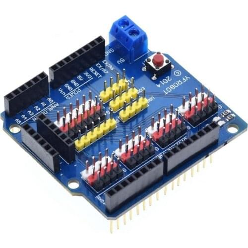 1pc Sensor Shield Expansion Board Shield For UNO R3 V5.0 Electric Module New For Arduino Uno R3