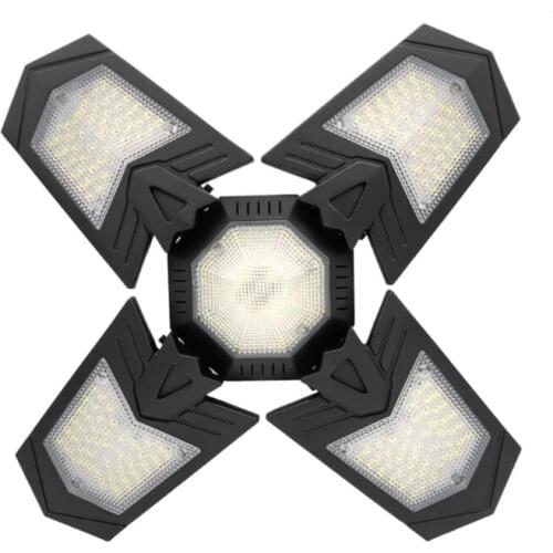 M4YD 120W Ceiling LED Shops Lights Garages Lighting with 4 Adjustable Multi-Position LED Panels Light for Garages Workshops