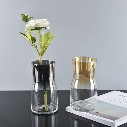 Transparent Gradient Ramp Glass Flowers For For Flowers Vase Wedding Decoration Home Table Decor Flower With Terrarium Vasos