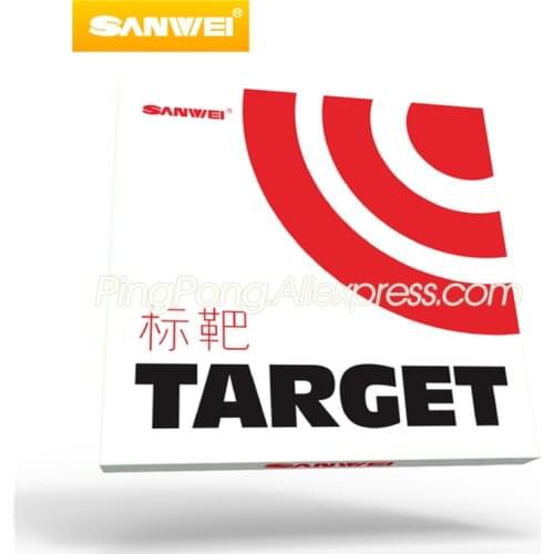 SANWEI TARGET Table Tennis Rubber (Forehand Offensive) Original SANWEI Ping Pong Sponge White TARGET