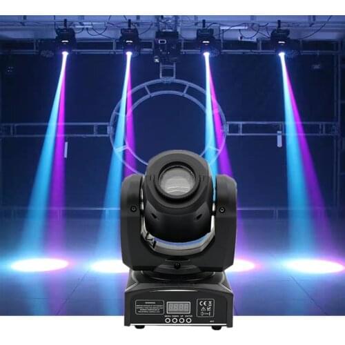 60W Mini LED Moving Head Spotlight Club Dj Professional Stage High Quality Party Disco Party Lighting DMX512 Control