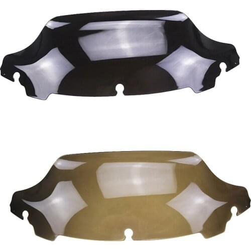 Motorcycle 6.8" Black Smoke Wave Windshield Windscreen For Harley Touring Street Electra Glide Ultra Limited FLHX 2014-2020 2019