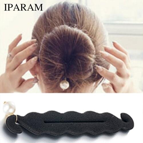 Magic Hair Styling Twist Styling Bun Hairdisk Meatball Head Rubber pearl Clip Hair Accessories For Women Hair Braiding Tool