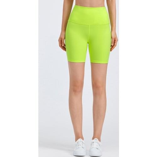 High Quality Summer 75% Nylon 25% Spandex Tights Sports Shorts Fitness High Waist Soft Yoga Short Women Gym Leggings Bike Clothe