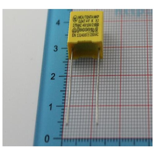 10PCS safety cap 275V 473K 0.047uf X2 safety capacitor 275V473K 15MM Polypropylene film 275VAC capacitors 275V473 capacitance