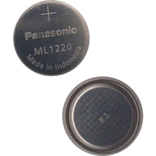 10pcs/lot Panasonic ML1220 3V Rechargeable Battery CMOS RTC BIOS Back Up Cell Button Coin Batteries Cell ML 1220