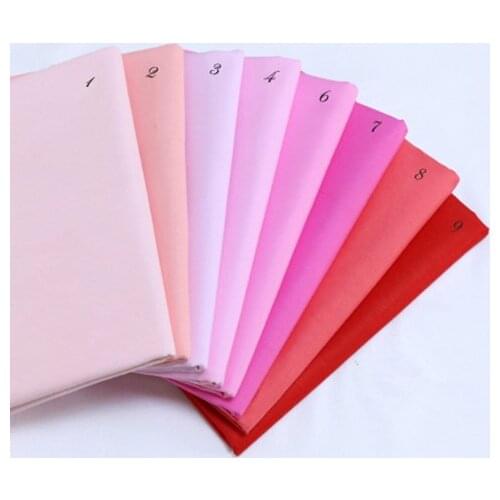 160CM*50CM pink red solid color cotton fabric patchwork tissue baby kids bedding quilting textile fabric sewing tecidos