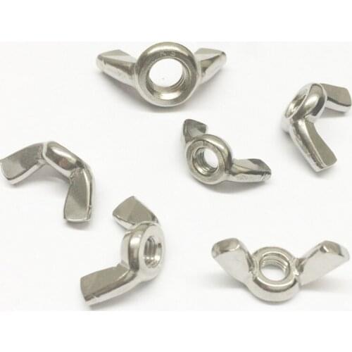 20pcs Metric Thread M3 304 Stainless Steel Wing Nuts Butterfly Nuts
