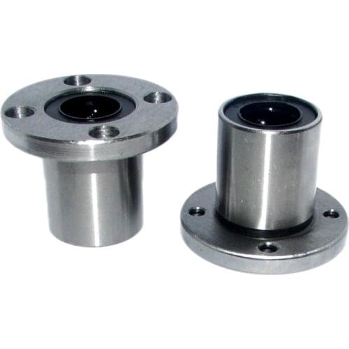 4pcs/lot free shippingLMF8UU LMF10UU LMF6UU LM12UU LM13UU LMF20UU flange linear ball bearing for 8mm linear shaft CNC 3D printer