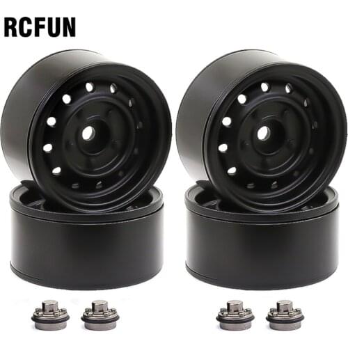 4Pcs Metal 1.9" Beadlock 12-Holes Wheel Rim Hub for 1/10 RC Crawler Car Axial SCX10 90046 D90 Traxxas TRX-4