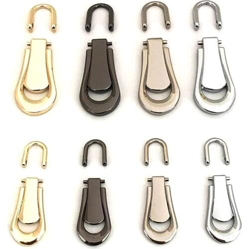 5PCS 3# 5# Metal Zipper Head Zip Puller Detachable Zipper Repair Kits DIY Handmade Craft Quilting Bags Supplies