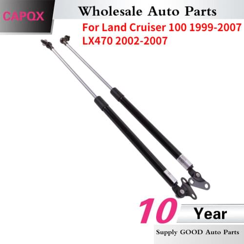 CAPQX 1Pair For LAND CRUISER 100 1999-2007 LX470 2002-2007 Rear Gas Spring boot Car Bonnet Gas Strut #68960-69016 / 68960-69017