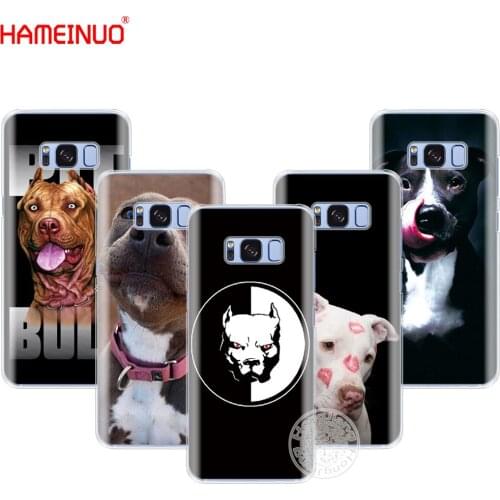 Pitbull dog cell phone case cover for Samsung Galaxy S7 edge PLUS S8 S6 S5 S4 S3 MINI