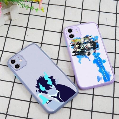Funny anime Blue Exorcist Phone Case for iPhone 12 Mini 11 Pro X XS XR Max 6 6S 7 8 Plus SE 2020 Skin Feel Back Cover Fundas