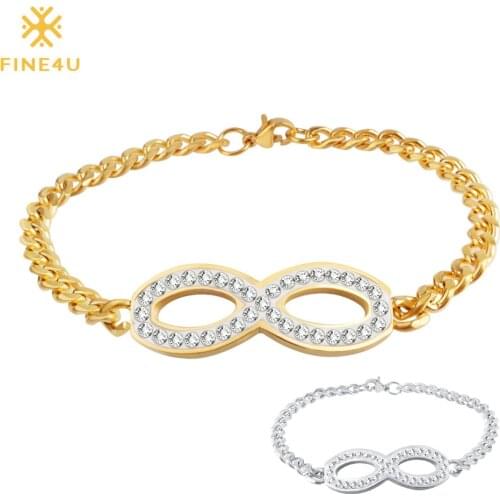 Серебряные браслеты FINE4U China At AliExpress