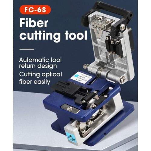 COMPTYCO FC 6S Fiber Cleaver With 12 Blade Metal Material FTTH Fiber Cable Cutter Free Shipping