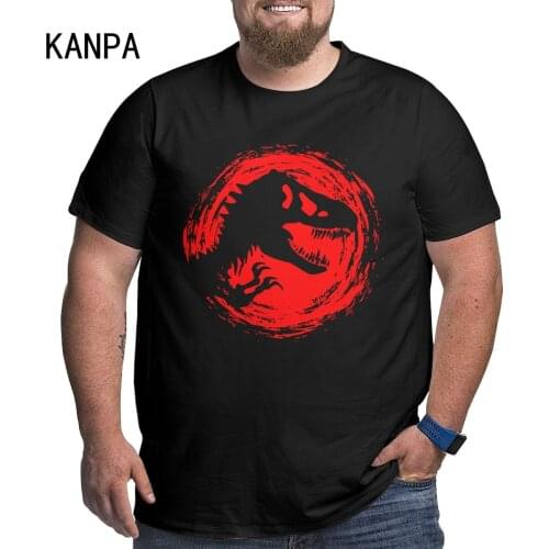 Jurassic Park T Shirt Jurassic T-Shirt Short-Sleeve Printed Tee Shirt Man Basic Funny 100 Percent Cotton Oversize Tshirt Black