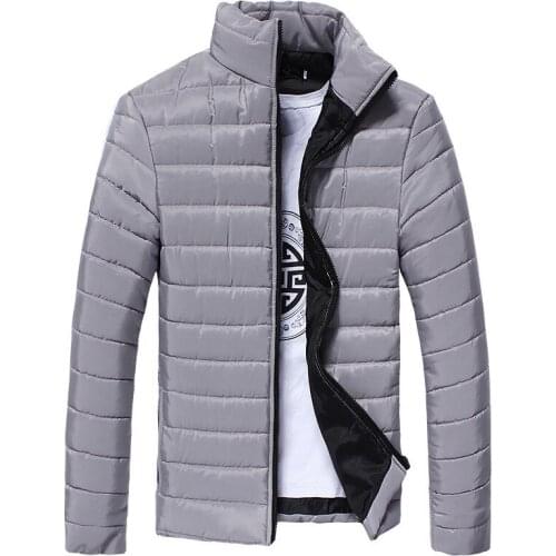 Winter Hot Selling Male Padded Korean-style Slim Fit Solid Color Mens Long-Sleeve Cotton-padded Clothes MenS Wear Jacket