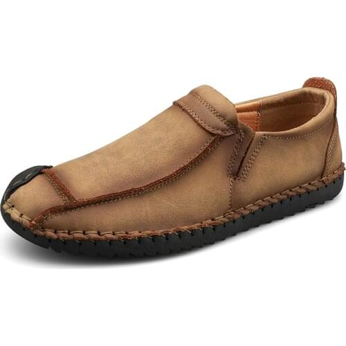 Comfortable Men Flats New Casual Shoes Men Driver Leather Shoe For Men 2021