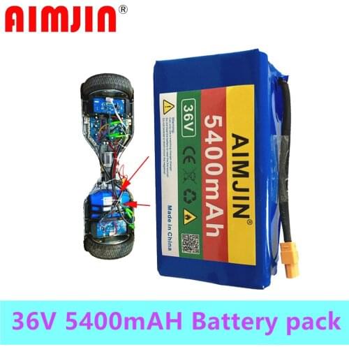 2021 NEW Original 10s2p 36V 5400mAH Li Ion Rechargeable Battery 5.4ah Double Wheel Balance Vehicle Battery