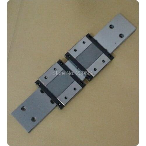 CNC miniature linear rail MGW15 - L200mm rail with MGW15C flanged widen linear block carriage