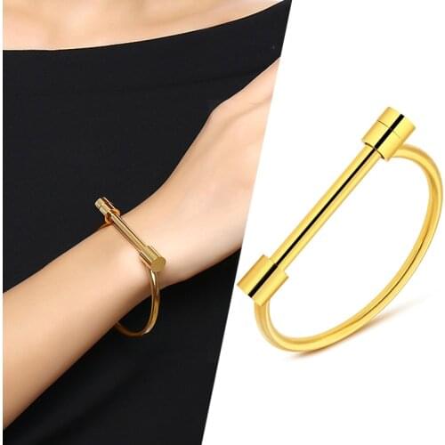 Punk Jewelry Pop It Bracele Bracelet Nail Bangle Cuff Bracelets For Woman Stainless Steel Jewelry For Mens Wrist Bracelet 2021