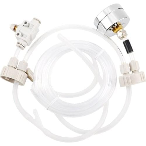 DIY CO2 Generator Kit Tube Valve Pressure Gauge Bottle Cap for Aquarium Plants Tube Valve Guage Bottle Cap Kit