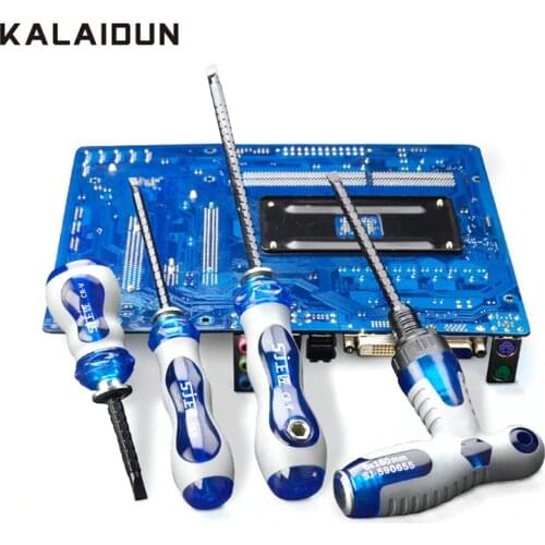 KALAIDUN Screwdriver Set Ratchet Magnetic Impact Screw Driver Bit Precision Phillips Insulated Handle For Electrician Hand Tools