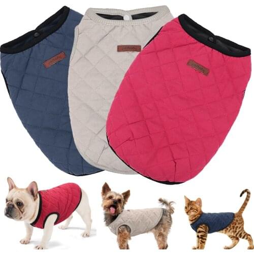 French Bulldog Chihuahua Dog Clothes Coat Pet Clothes Winter Puppy Cat Clothing Jacket For Small Large Dogs Cats Vest