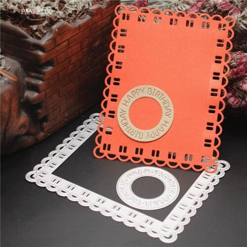 PANFELOU Metal craft Birthday card paper die cutting dies for Scrapbooking/DIY Hand Valentines Day wedding Easter cards