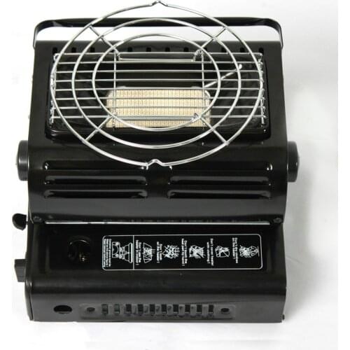 Portable Outdoor Gas Heater Dual Intake Butane Liquid Gas Warmer Stove Burner for Camping Fishing Hiking Picnic Tent Car Heater