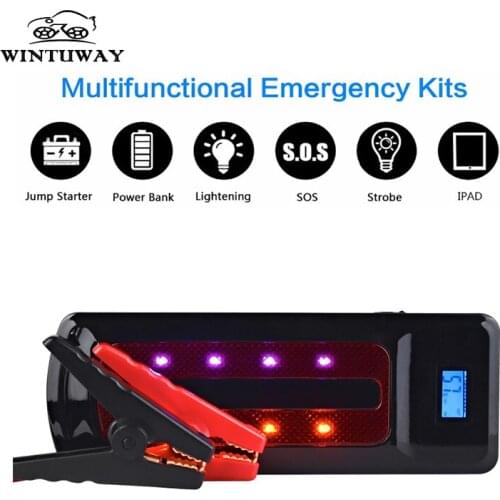 WINTUWAY 22000mAh Car Jump Starter 12V Starting Up Petrol 8.0L Diesel 6.0L Car Booster Power Bank For Car Startings Device