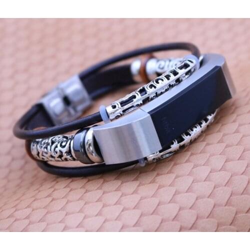 Watchband Replacement Retro Leather Wristband For Fitbit Alta/ Alta HR Band Strap For Fitbit Alta/ Alta HR bracelet smartband