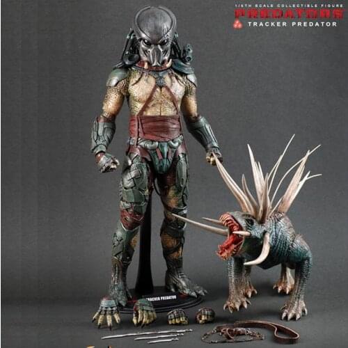 In stock 1/6 Scale Full Set MMS147 Predators Tracker w / Hound 14 "Action Figure Complete Set