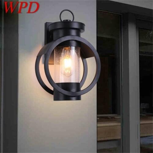 WPD Outdoor Wall Light Retro Sconce Lamp Waterproof Classical Home Decorative For Porch Balcony