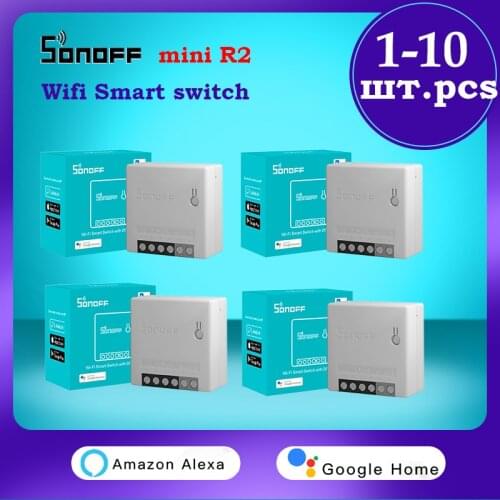 1-20 SONOFF mini r2 smart Switch wifi Wireless Switch Timer official authorized support Alexa Google Alice Smart Home Automation